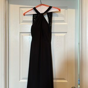 Bill levkoff black bridesmaid dress